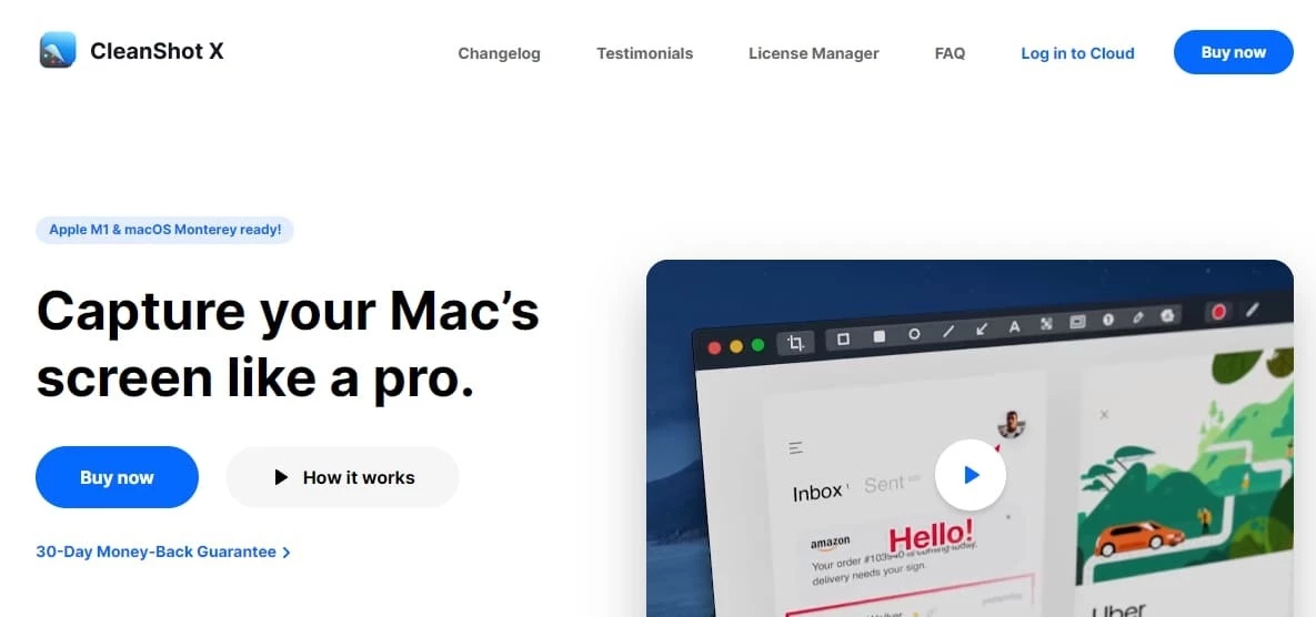 CleanShot X компьютерная программа для MacO