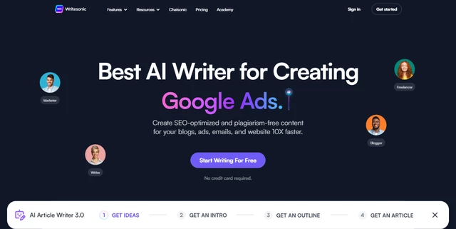 WriterSonic - универсальная нейросеть с возможностью интеграции
